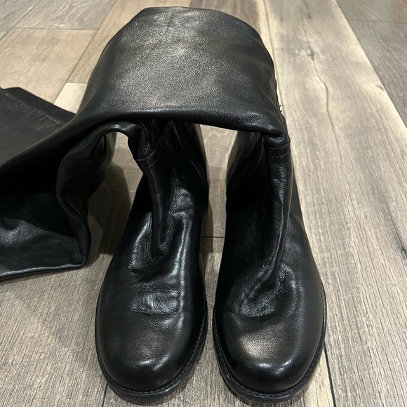 Stuart Weitzman black leather Hilo over the knee boots - Picture 4 of 10